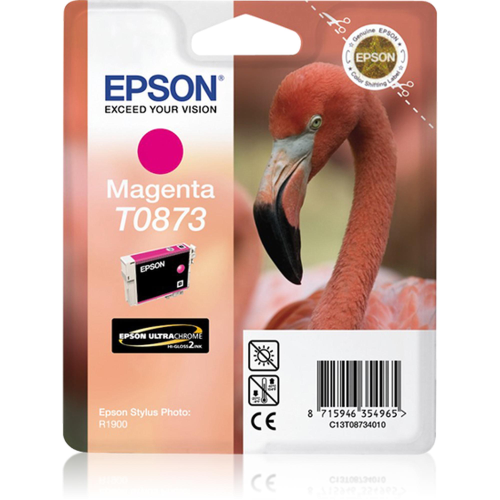 Epson T0873 - 11.4 ml - magenta - originale - blister - cartuccia d'inchiostro - per Stylus Photo R1900